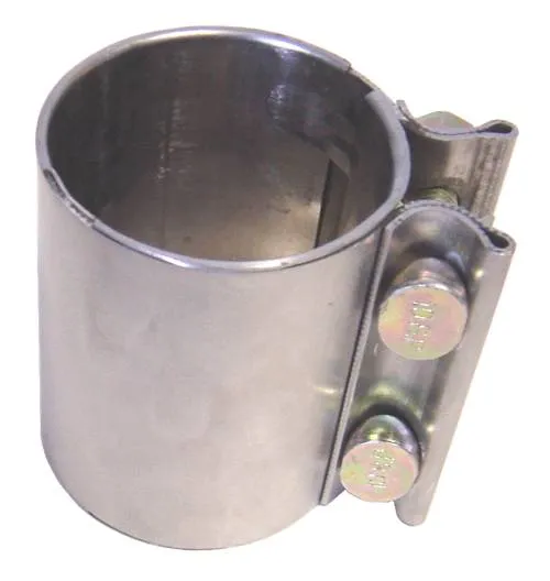 Exhaust Muffler Band Clamp 2.5 in Natural 304 Stainless Steel Pypes Exhaust product image