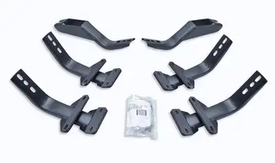 Go Rhino 1518 F150/1718 F250/F350 Super Cab Brackets For OE Xtreme Cab Length Sidesteps Black