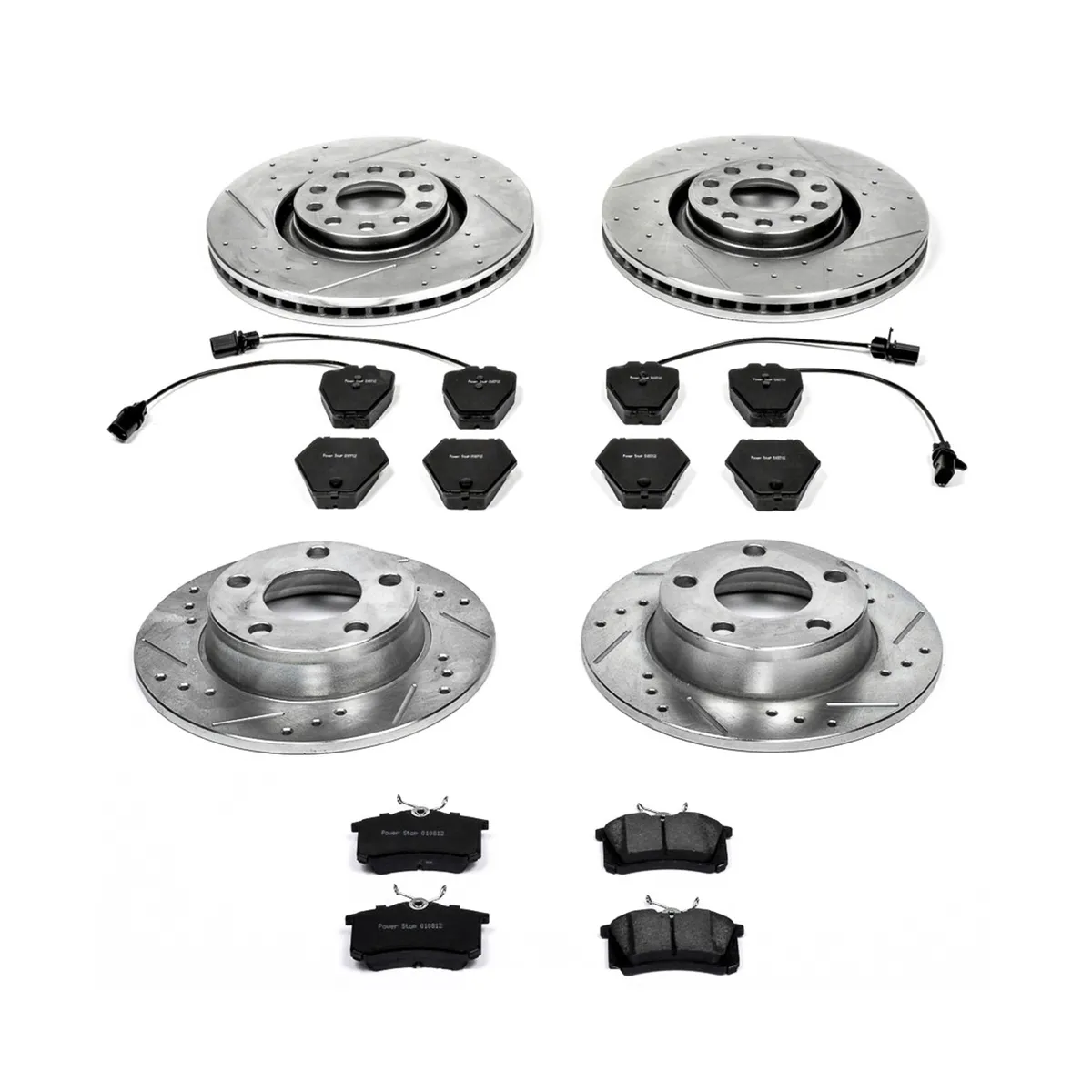 Z23 Evolution Sport Upgrade Kit: Drilled/Slotted Rotors; Carbon-Fiber Ceramic Pads W/Hardware product image