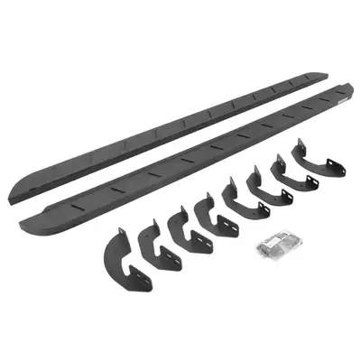 Go Rhino Go Rhino 63443687ST - RB10 Slim Line Running Boards With Mounting Brackets - Protective Bedliner Coating