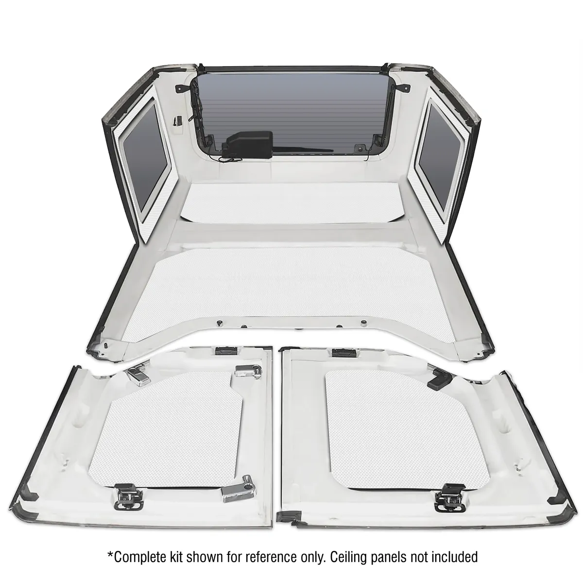 DEI 50151 '11-'18 Wrangler JK 4-Door White Original Finish Rear Side Window Only 050151 product image