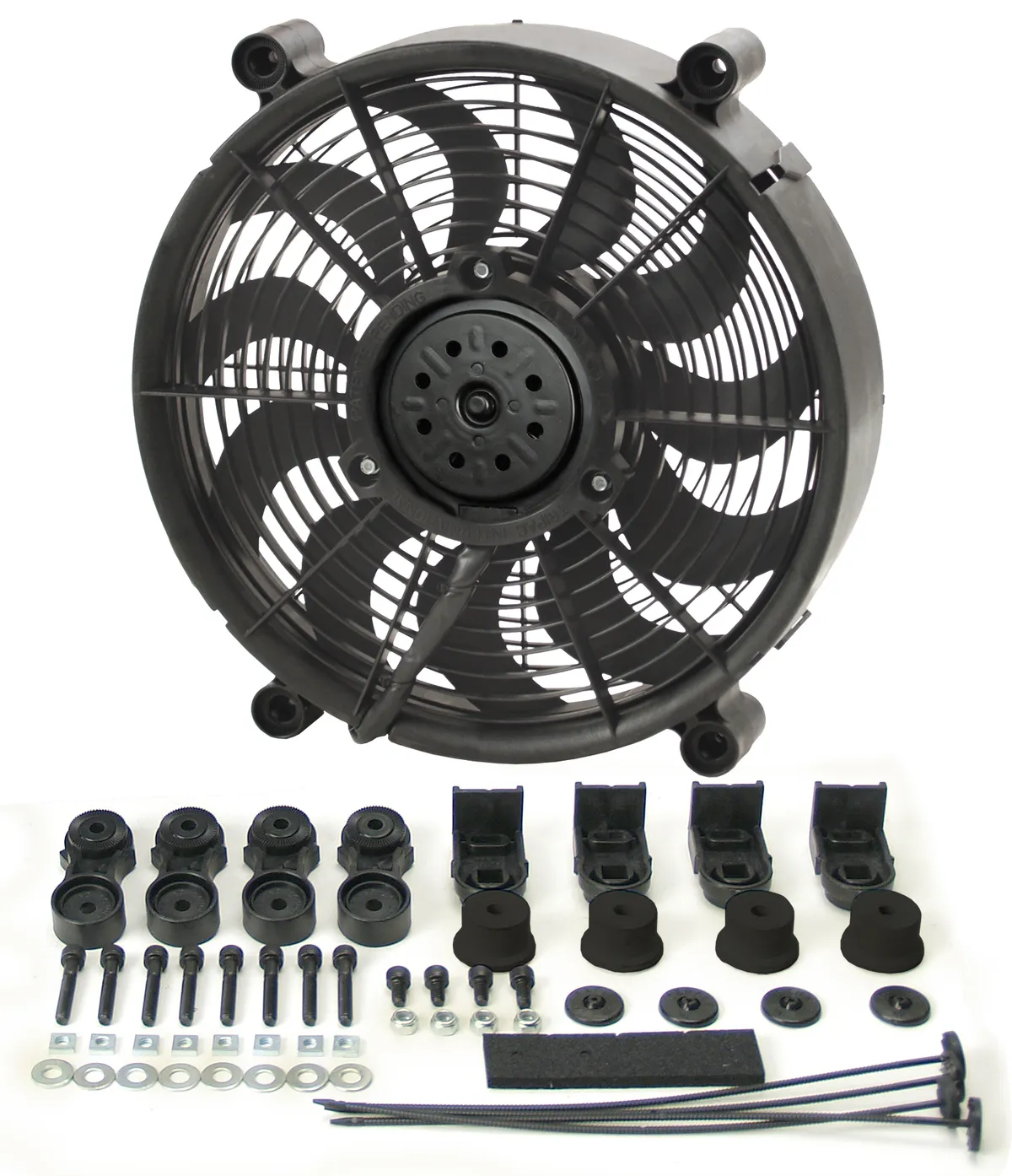 12 High Output Single RAD Pusher/Puller Fan with Premium Mount Kit product image