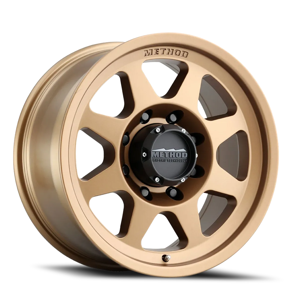 Aluminum Wheels 18x9 HD Bead Grip MR701 Bolt Pattern 8 On 165.1 Offset 18 Lip Size 1.81 Method Bronze BRZ Method product image