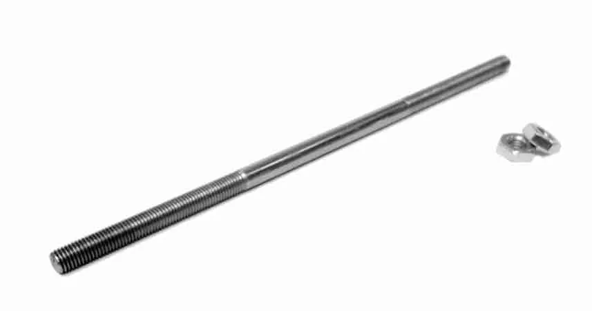Steinjager Threaded Rods with Nuts 1/2-20 Plated Zinc Yellow 3.00 Inches Long