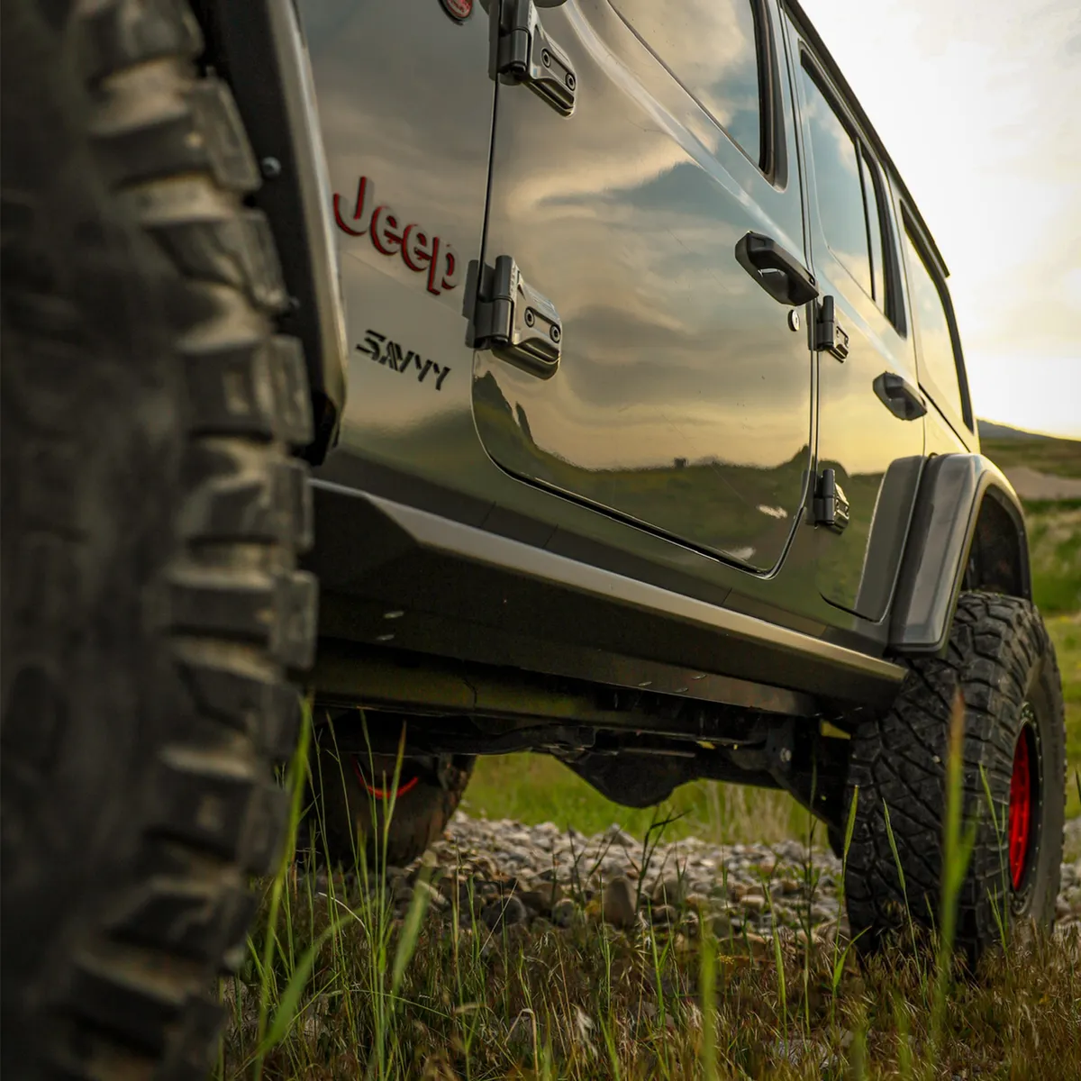 18c Wrangler Rocker Trim Kit Raw product image
