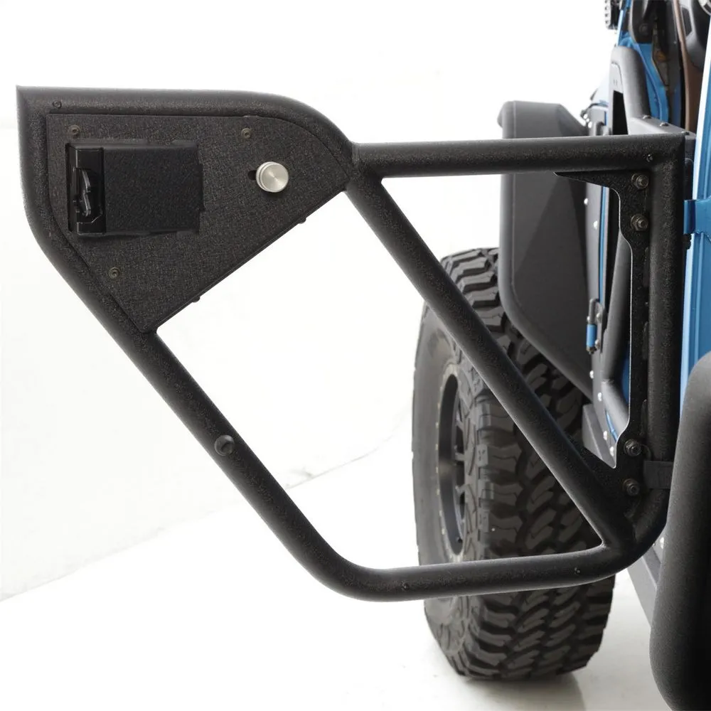 Adjustable Door Strap; Sold As Pair; Black product image