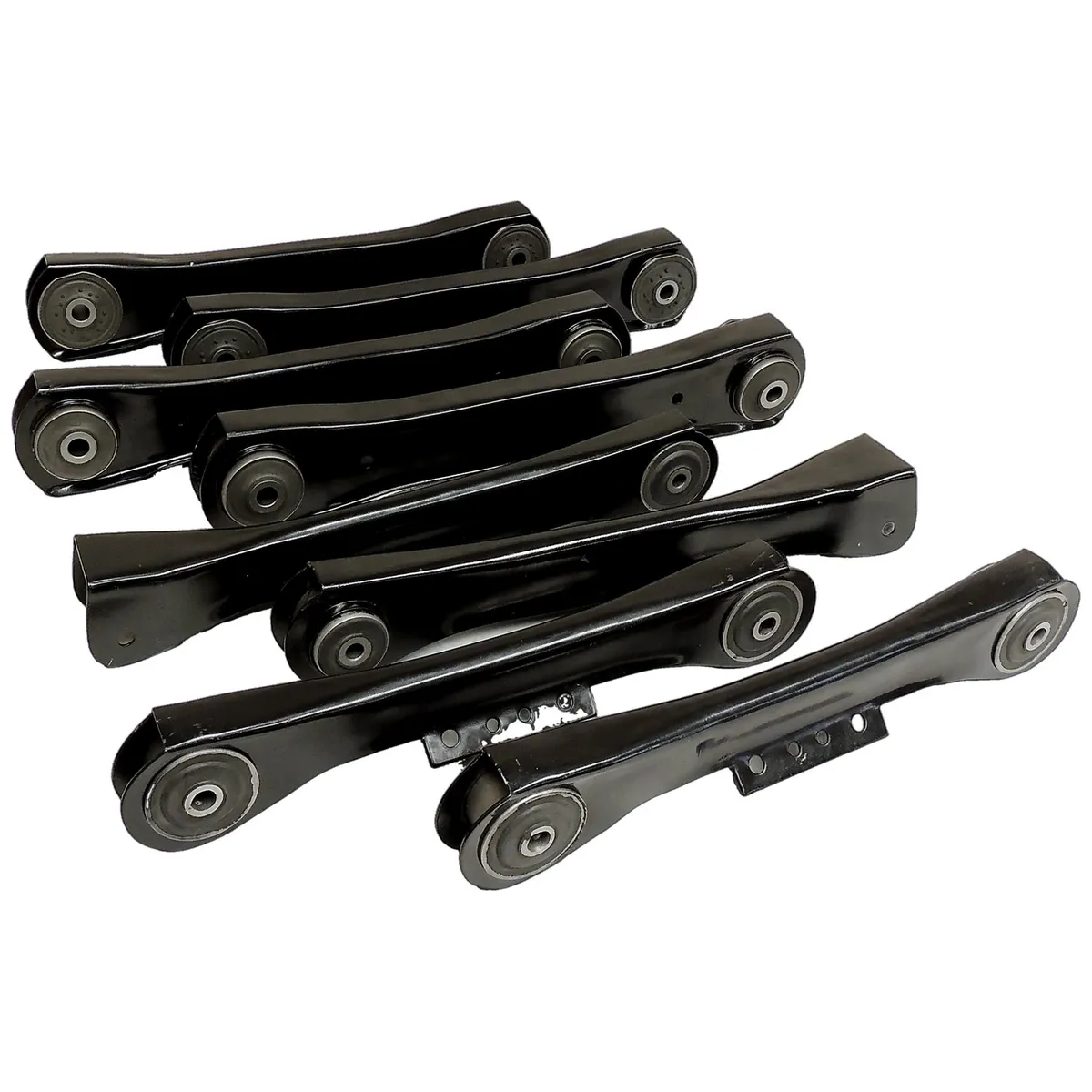 Black Control Arm Kit Front & Rear Control Arm Kit;includes Front And Rear Upper And Lower Control Arms;does Not Include Front Axle Side Upper Control Arm Bushings product image