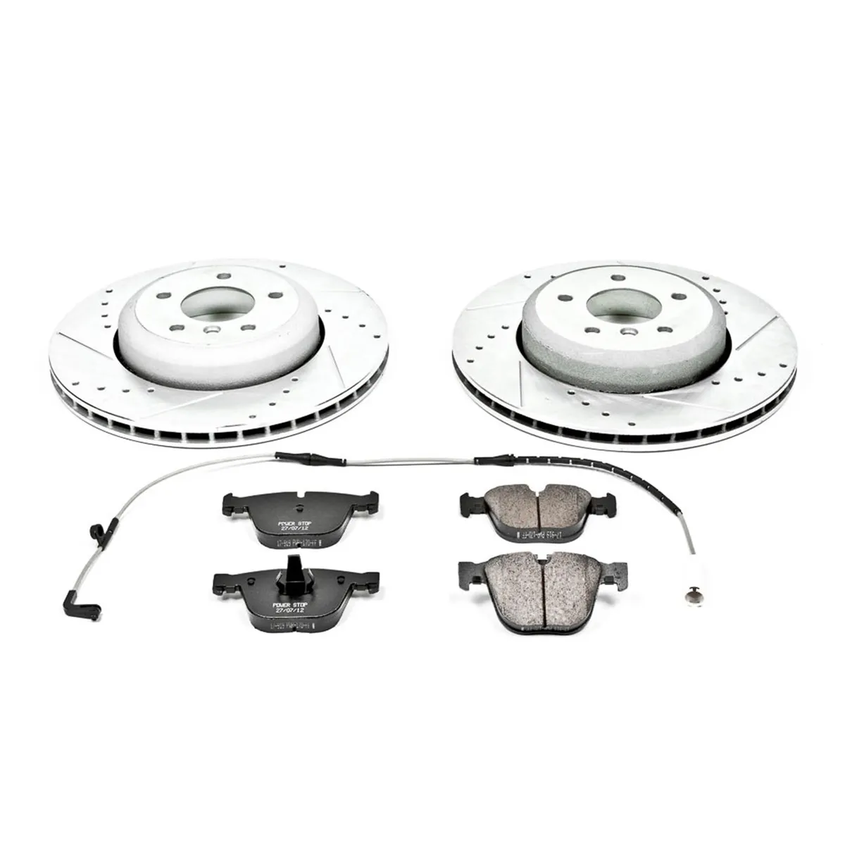 Z23 Evolution Sport Upgrade Kit: Drilled/Slotted Rotors; Carbon-Fiber Ceramic Pads W/Hardware; Pad Sensors product image