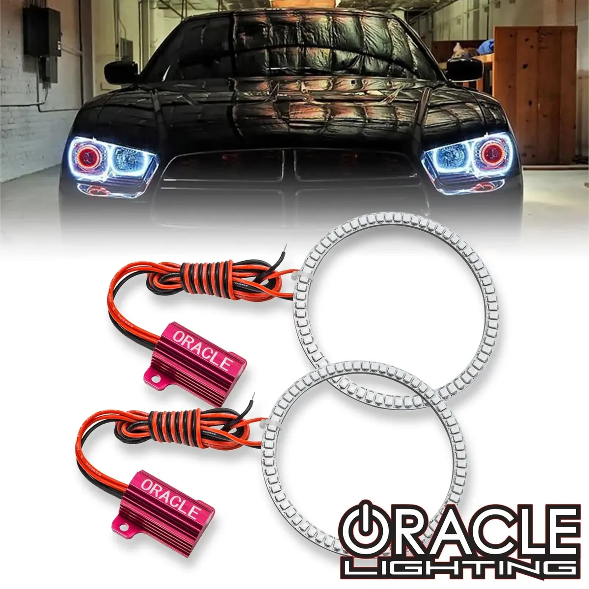 ORACLE Lighting 2011-2014 Dodge Charger LED Headlight Projector Halo Kit product image