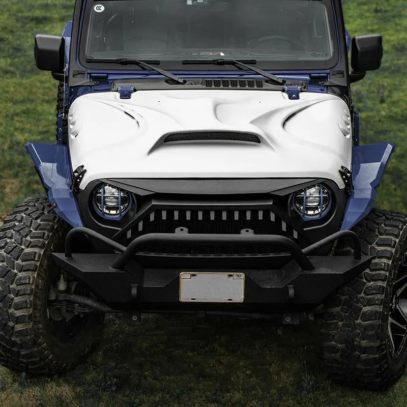 Jeep White Color Fiber Glass Hood with Vent for JL & JT | Beast Monster product image