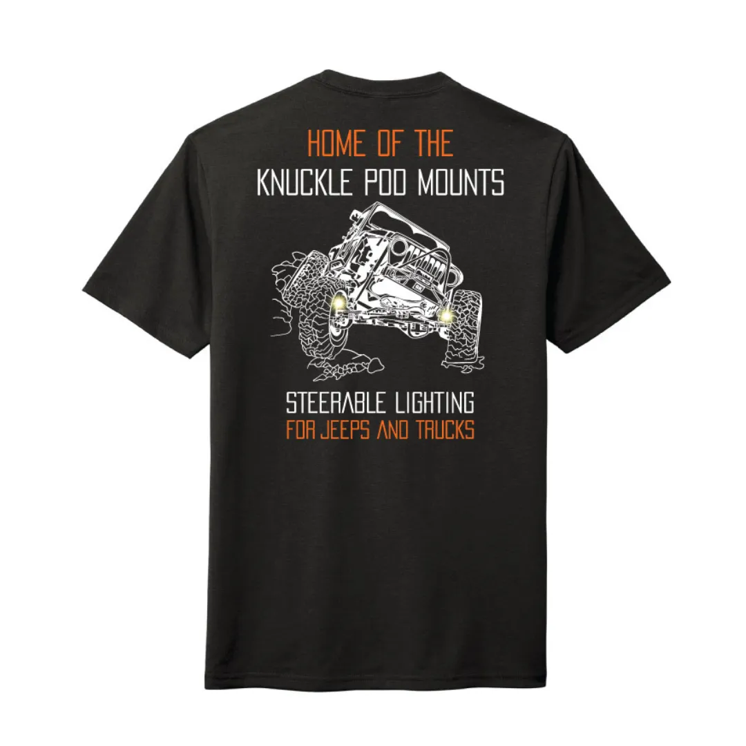 Gatekeeper Off-Road "Knuckle Pod Mounts" Jeep Logo Short Sleeve Shirt - Black product image