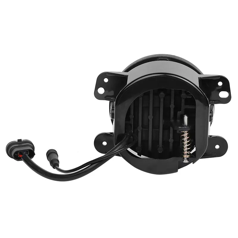 LED RGB Color Changing Halo Headlights with Amber Turn Signal + Fog Light Kit Combo For 2007-2018 Jeep Wrangler JK product image