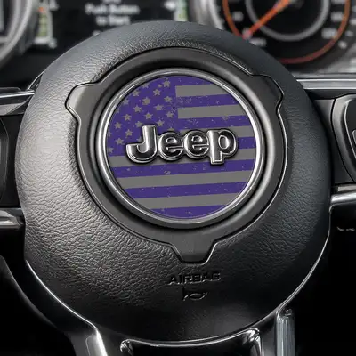 Under The Sun Inserts Distressed Purple & Silver Steering Wheel Decal