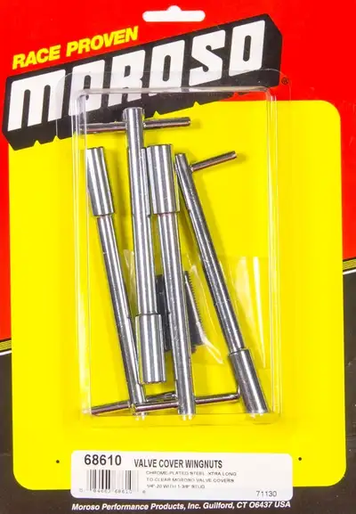 Moroso Chrm Valv Cover Wing Nuts