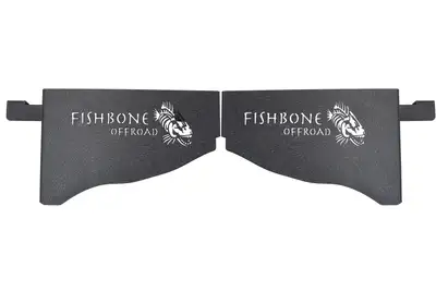 Fishbone Offroad Black textured powder coat, 11-Gauge steel, Includes mounting hardware, 2-door, Sold as a pair