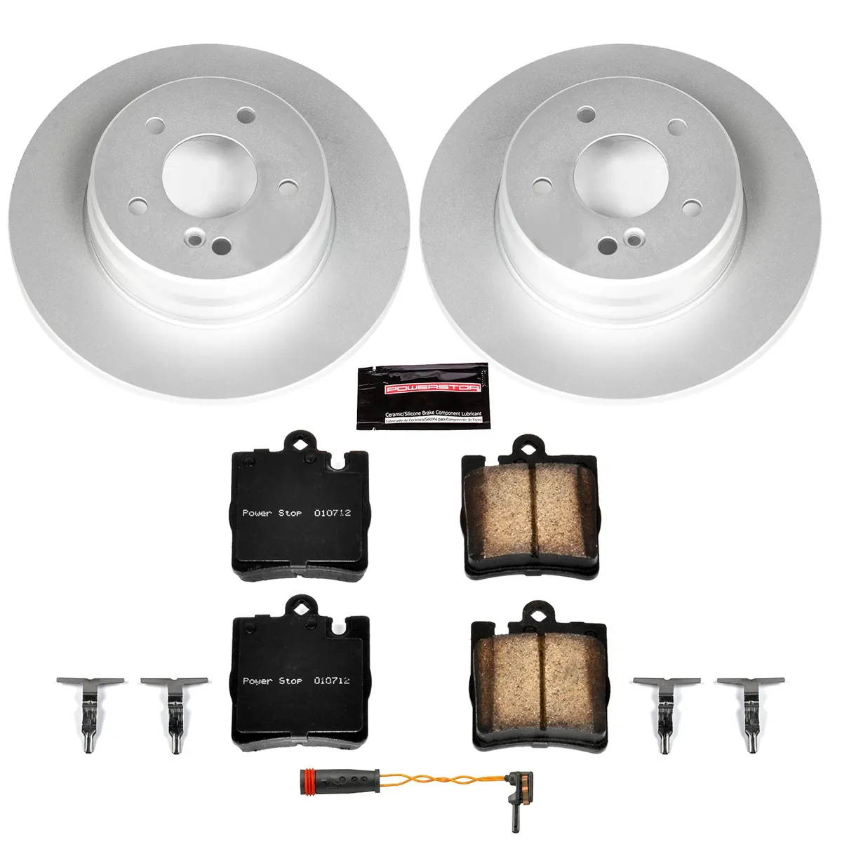 Z23 Sport Geomet Coated Rotor Kit For European Vehicles: Genuine Geomet Fully Coated Rotors; Carbon-Fiber Ceramic Pads W/Hardware; Pad Sensors product image