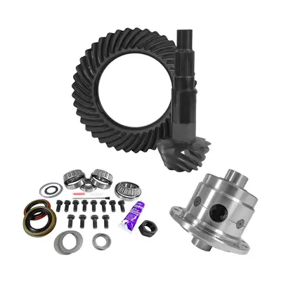 Yukon Gear and Axle 11.25 Inch Dana 80 4.56 Rear Ring & Pinion, Install Kit, 35 Spline Posi, 4.375 Inch Brg USA Standard