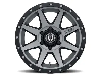 ICON Vehicle Dynamics Icon Alloys Rebound Titanium 18 x 9/6 x 135/6mm/5.25in bs