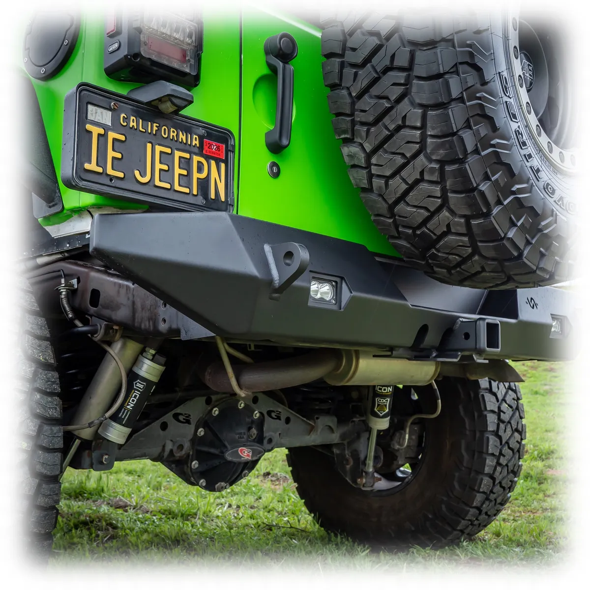 Jeep JL Rear Bumper with LED Pod Lights & Hitch Receiver | 2018–2025 product image