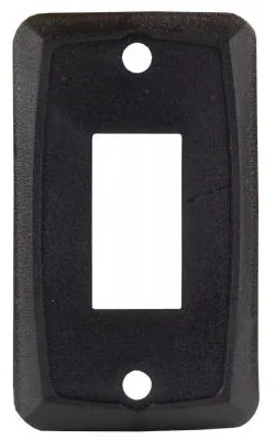JR Products Single Face Plate Black