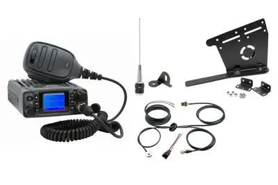Rugged Radios Jp1 Jeep Radio Kit With Gmr25 Waterproof Mobile Radio For Jeep JL Wrangler Jt
