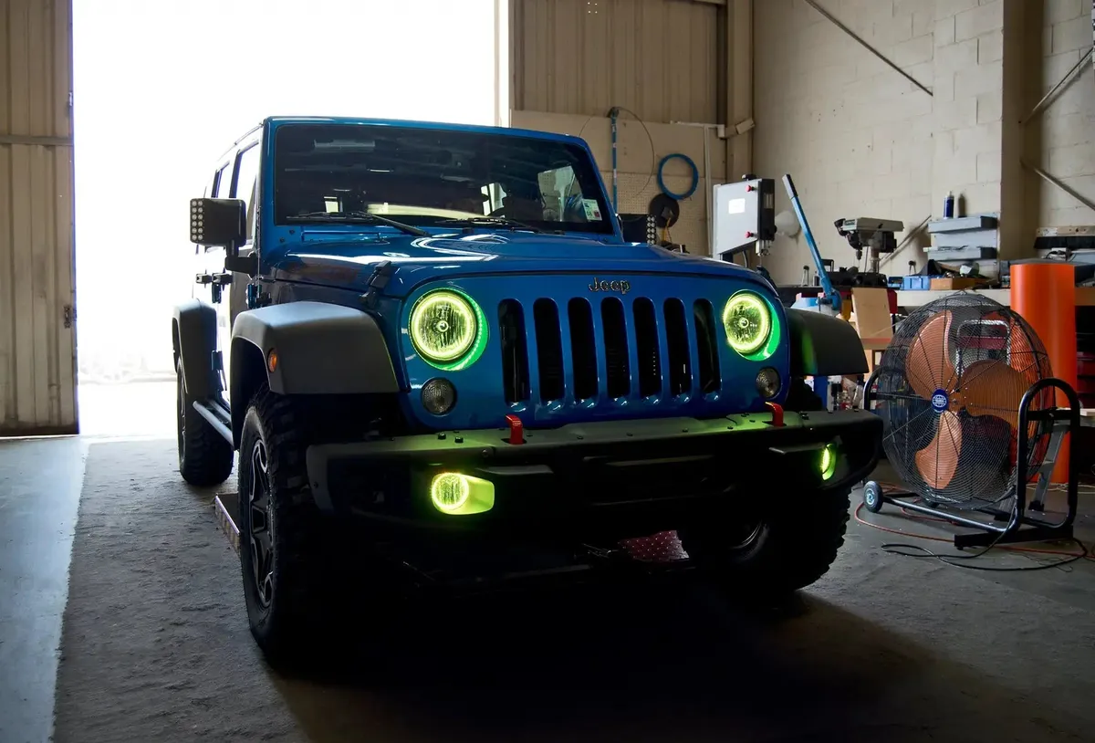 ORACLE Lighting 2007-2018 Jeep Wrangler JK LED Surface Mount Fog Light Halo Kit - White / No product image