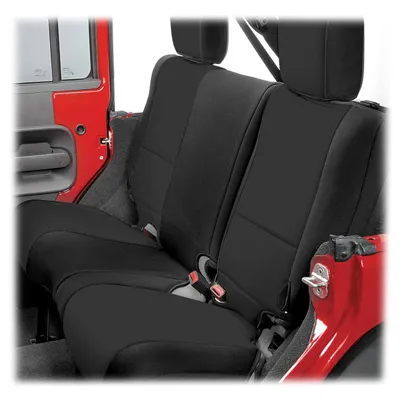 Rugged Ridge Seat Cover Rear Neoprene Black; 0718 Jeep Wrangler Jku