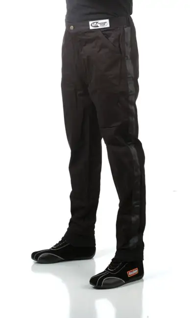 Racequip Single Layer Racing Driver Fire Suit Pants; Sfi 3.2a/ 1 ; Black Medium