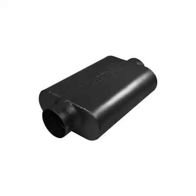 Flowmaster 40 Series Delta Force Race Muffler 3.50in IN (C) / OUT (C): ea 16 Gauge 409S Stainless Steel