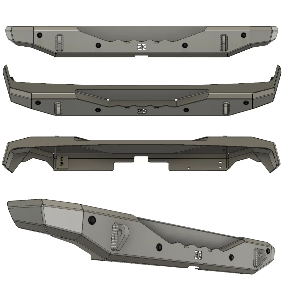 Gauntlet Series Rear Bumper for Jeep JL Wrangler (2018+) product image