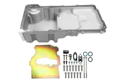 FiTech Fuel Injection FiTech FiTech Plus, LS Swap Oil Pan, Medium Profile, Satin, 6.25L w/Filter Capacity