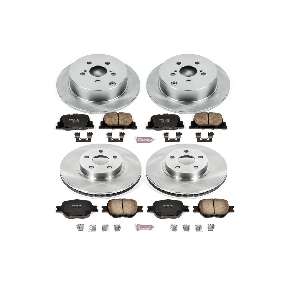 Z17 Direct Replacement Kit: Rotors; Ceramic Pads W/Hardware product image