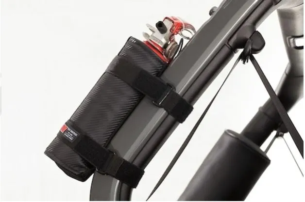 WARN - Roll Bar Mount; 2 Velcro Straps; Holds 2-1/2 Pound Bottle; Black; Stretch Vinyl Material product image