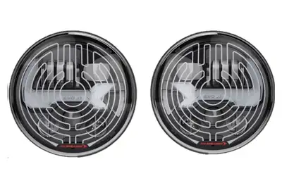 JW Speaker Corporation EVO j3 Model 12v DOT LED High/Low Beam Heated Headlight W/Out Built in Turn Signal Blk(2 Light Kit)