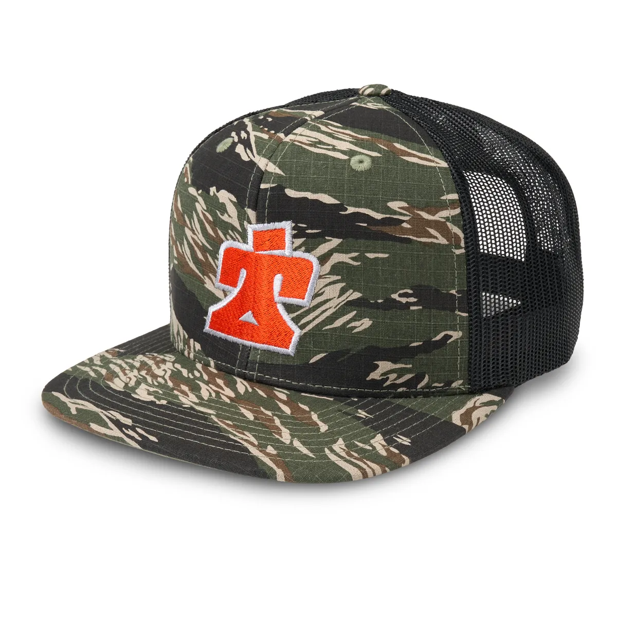 TI22 Performance Hat Flat Brim Camo Snapback With Ti22 Logo