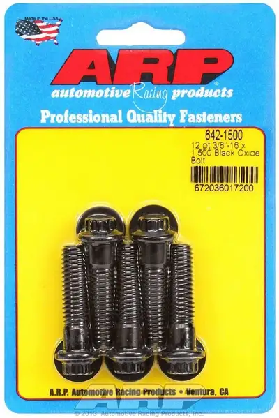 ARP Auto Racing 3/816 x 1.500 12pt Black Oxide Bolts