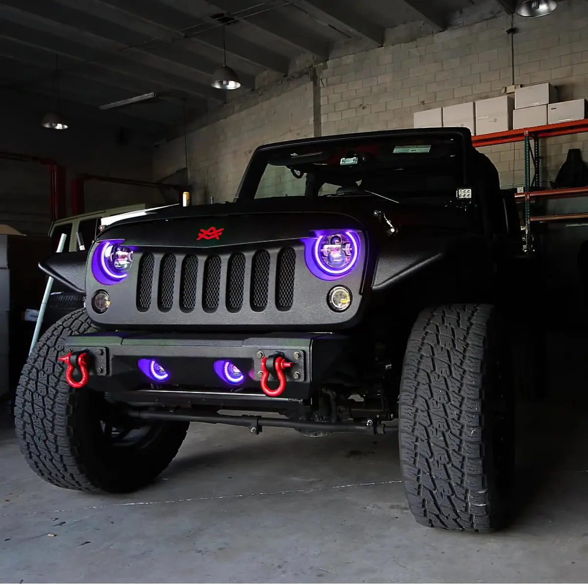 ORACLE Lighting 2007-2018 Jeep Wrangler JK LED Surface Mount Fog Light Halo Kit - White / No product image