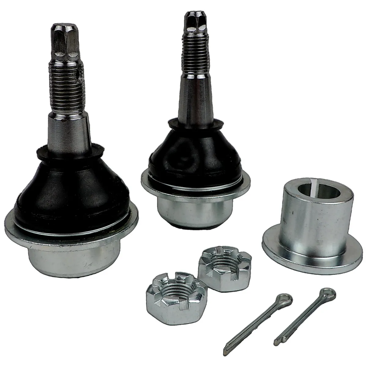 Ball Joint Kit; Front; Left or Right; Upper/Lower; Steel; Rubber; Incl. Hardware; product image