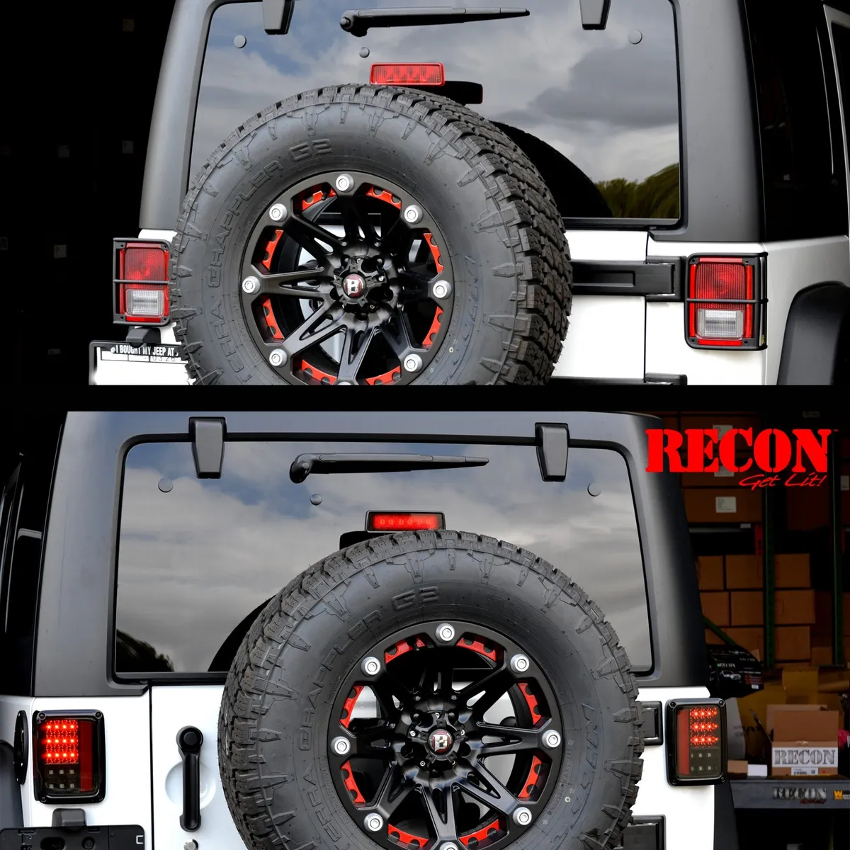 0718 JK Wrangler LED Taillightsred Lens Driver/Passenger product image