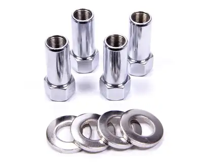 Gorilla SST Open End 13/16" Hex 7/16"-20 Chrome Pack of 4 Lug Nuts and 4 Washers 84077B