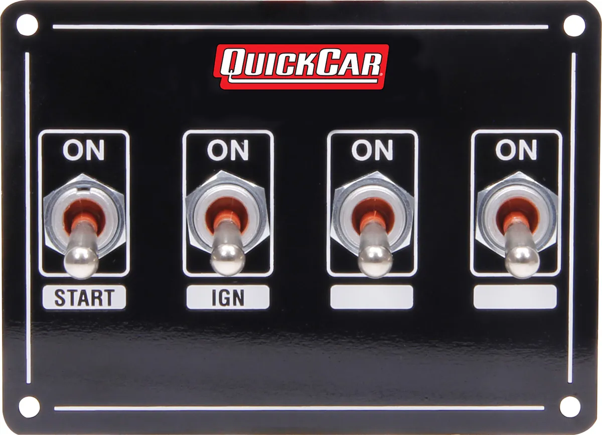 Quickcar Racing Ignition Panel Extreme 4 Switch Dual Ignition