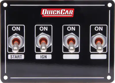 Quickcar Racing Ignition Panel Extreme 4 Switch Dual Ignition