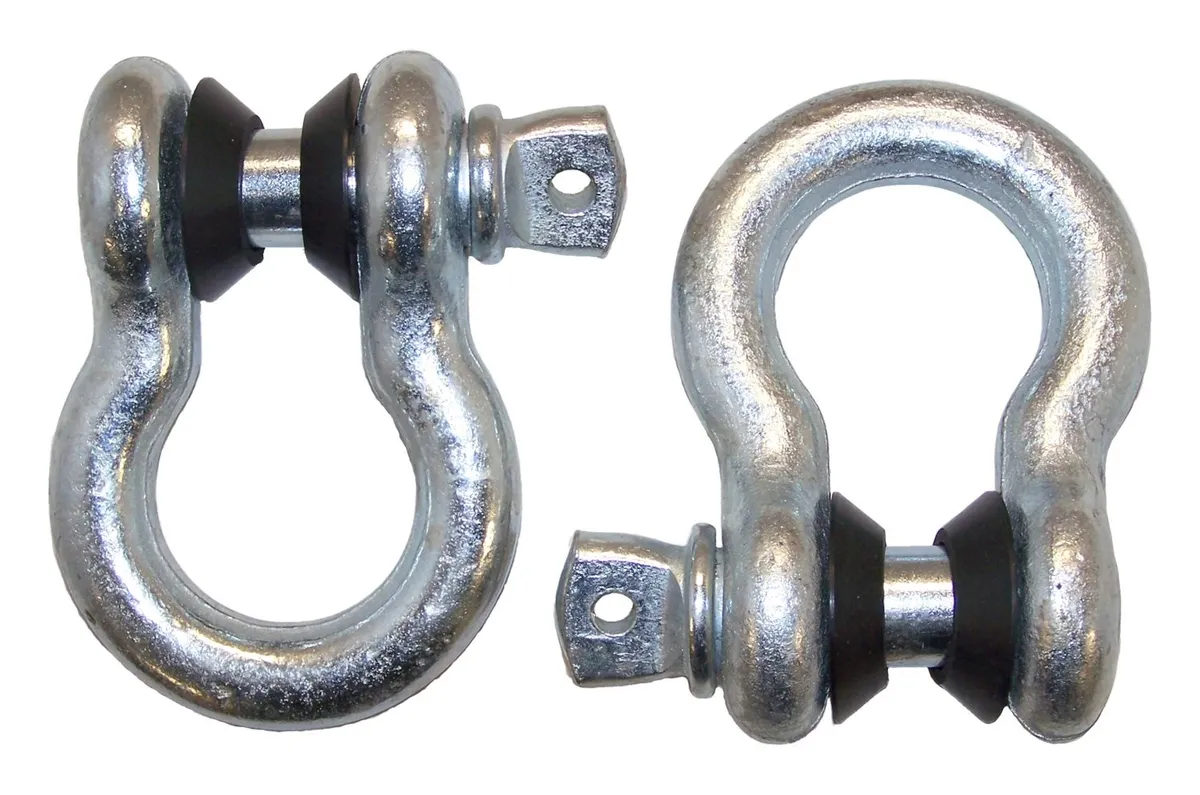Crown Automotive Jeep Replacement RT Off-Road - Alloy Silver D-Ring Set