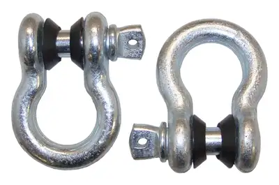 Crown Automotive Jeep Replacement RT Off-Road - Alloy Silver D-Ring Set