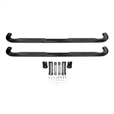 Westin Platinum 4 Oval Nerf Step Bars Black SilveradoSierra 1500 Crew Cab 2019