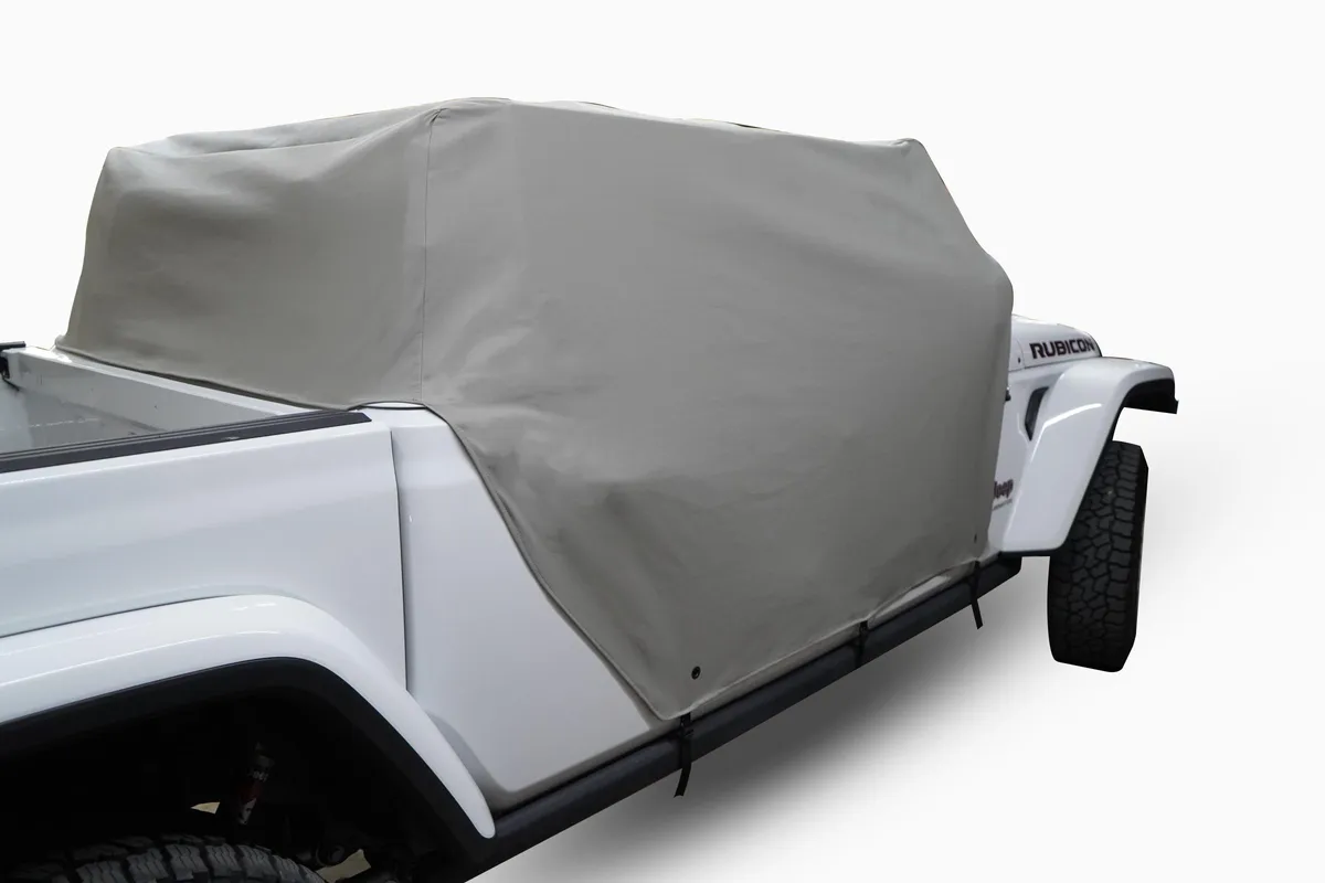 Jeep JL Cab Cover Gray Denim For 18-2024 Wrangler JL 2 Dr All Hardware Removed Mastertop product image