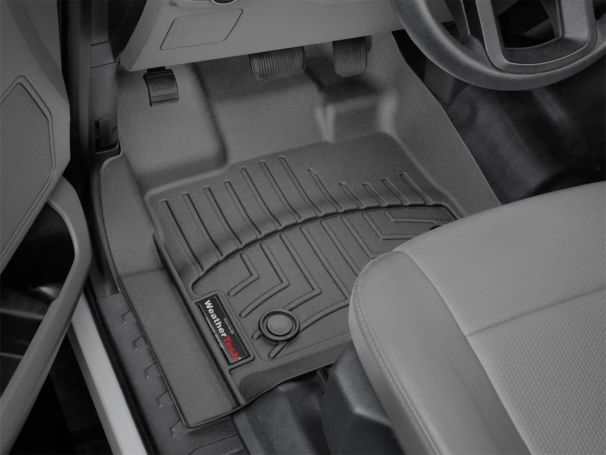 BlackFrontFloorLinerVinylFloorsFordF-1502015SuperCrewandSuperCabFitsVehicleswithVinylFloors product image