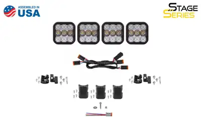Diode Dynamics Diode Dynamics - SS5 Pro Universal CrossLink 4-Pod Lightbar White Combo