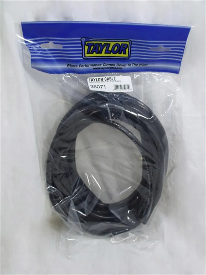 Taylor Cable Taylor Cable 8mm Spiro-Pro 30 ft. Coil Black