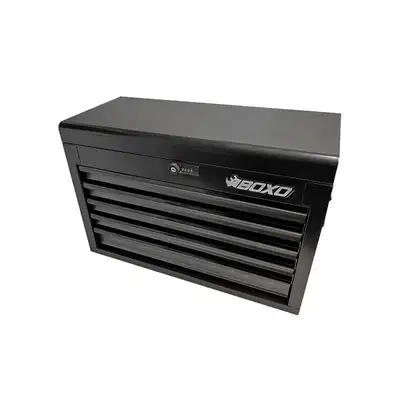 Boxo Tools 26in 5drawer Portable Steel Tool Box Black